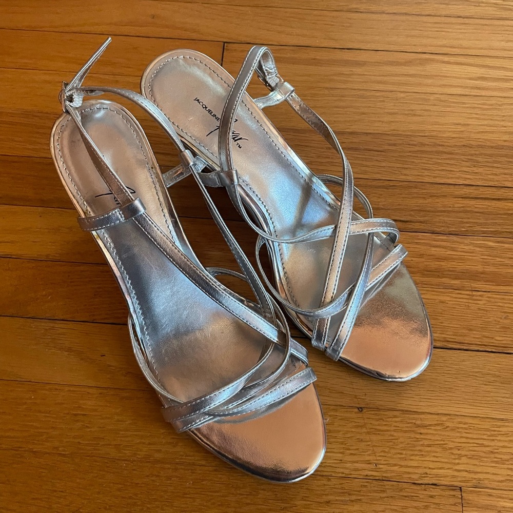 Silver Dressy Wedges
